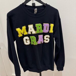 Black Mardi Gras Sweatshirt